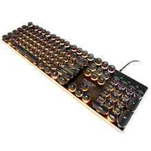 Load image into Gallery viewer, Steampunk Retro Gaming Keyboard