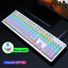 Load image into Gallery viewer, Blue Switch Metal Panel Colorful Gaming Backlit Keyboard