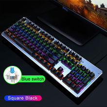 Load image into Gallery viewer, Blue Switch Metal Panel Colorful Gaming Backlit Keyboard