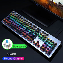 Load image into Gallery viewer, Blue Switch Metal Panel Colorful Gaming Backlit Keyboard